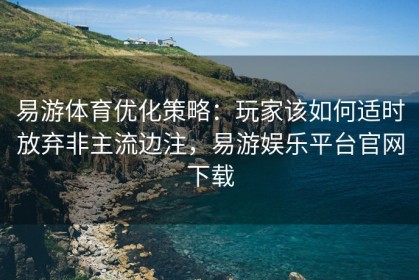 易游体育优化策略：玩家该如何适时放弃非主流边注，易游娱乐平台官网下载